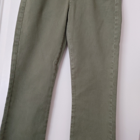 🌞Zara Basic Denim Army Green Jeans ~ Size 02 - Picture 2 of 9